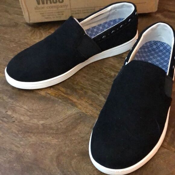 Spenco Black Orthotic Suede Water Repellent Slip-On Shoes-Santa Barbara size 6.5 - Picture 5 of 10